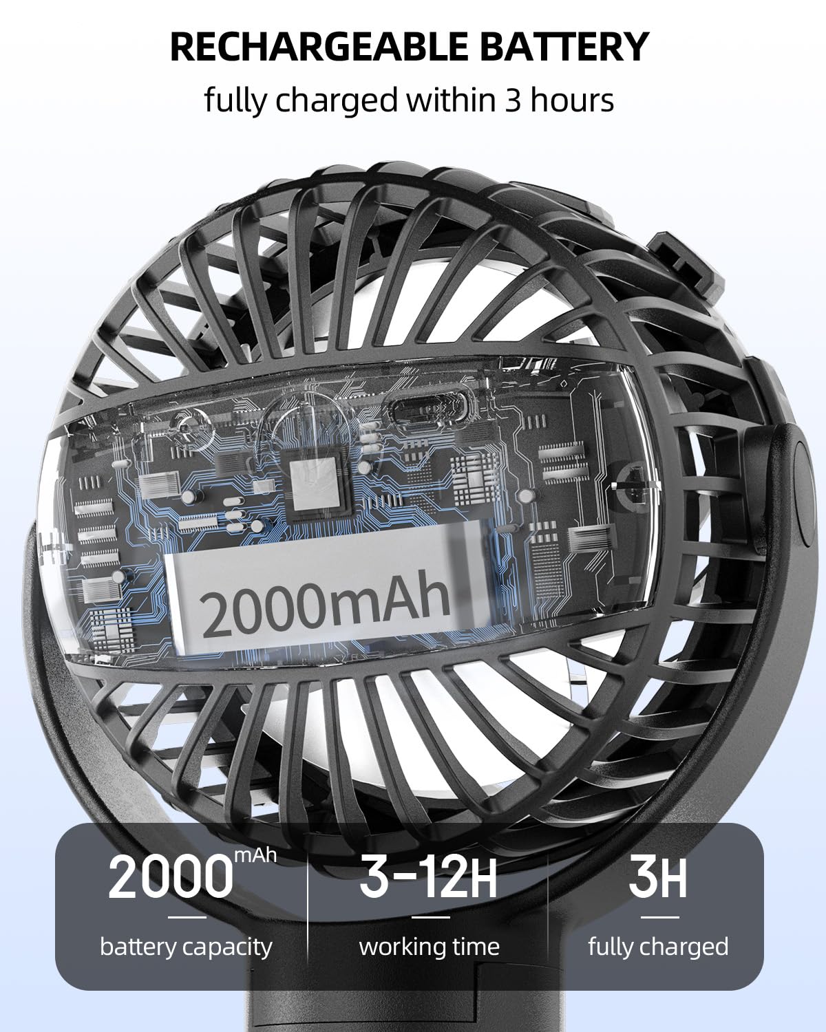 TUNISE stroller fan three-speed settings tailor comfort