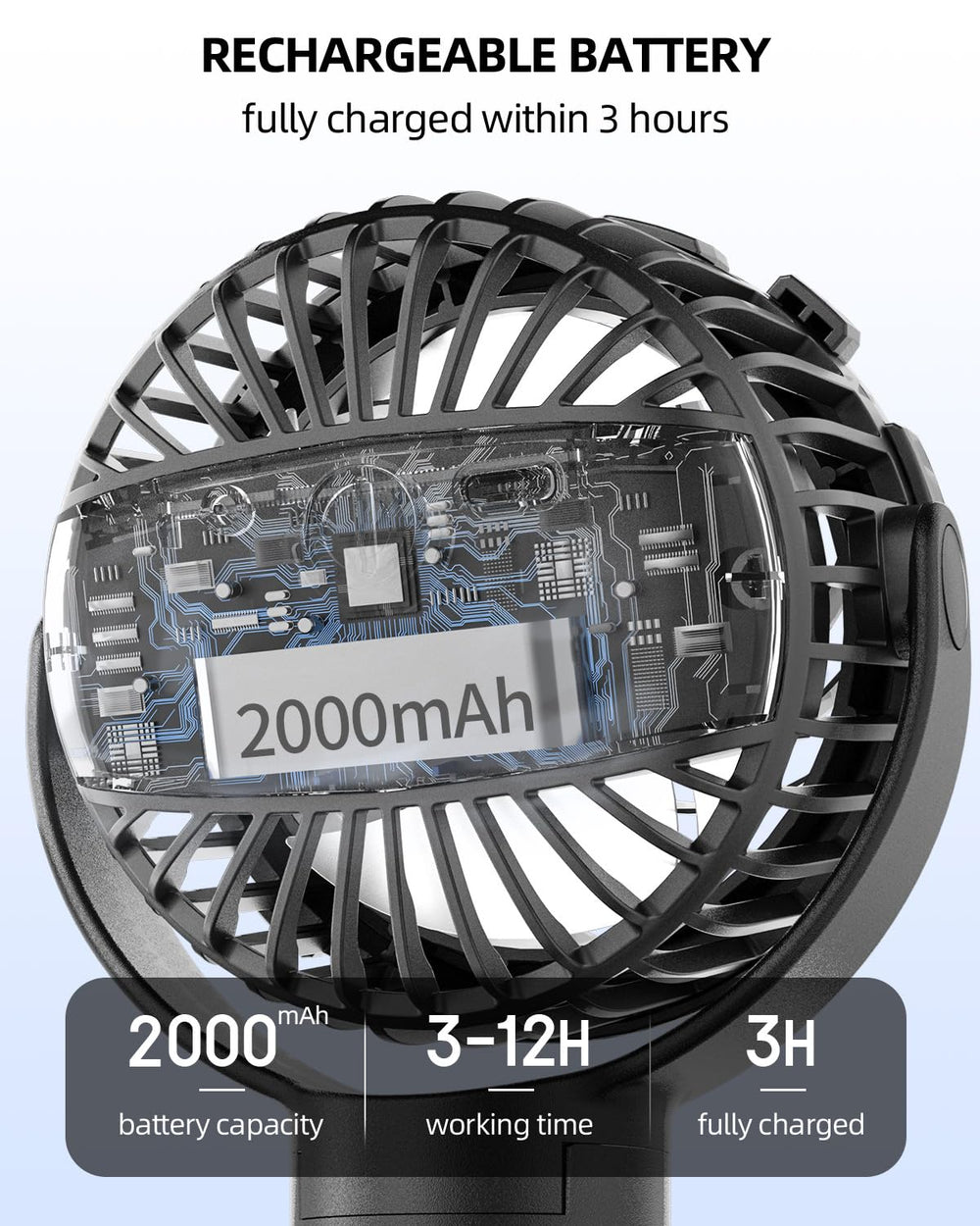 TUNISE stroller fan three-speed settings tailor comfort