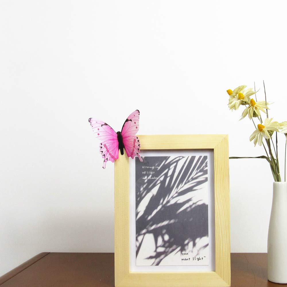 Tuosiwei 60pcs butterfly wall decals on wall display creates vibrant wall art