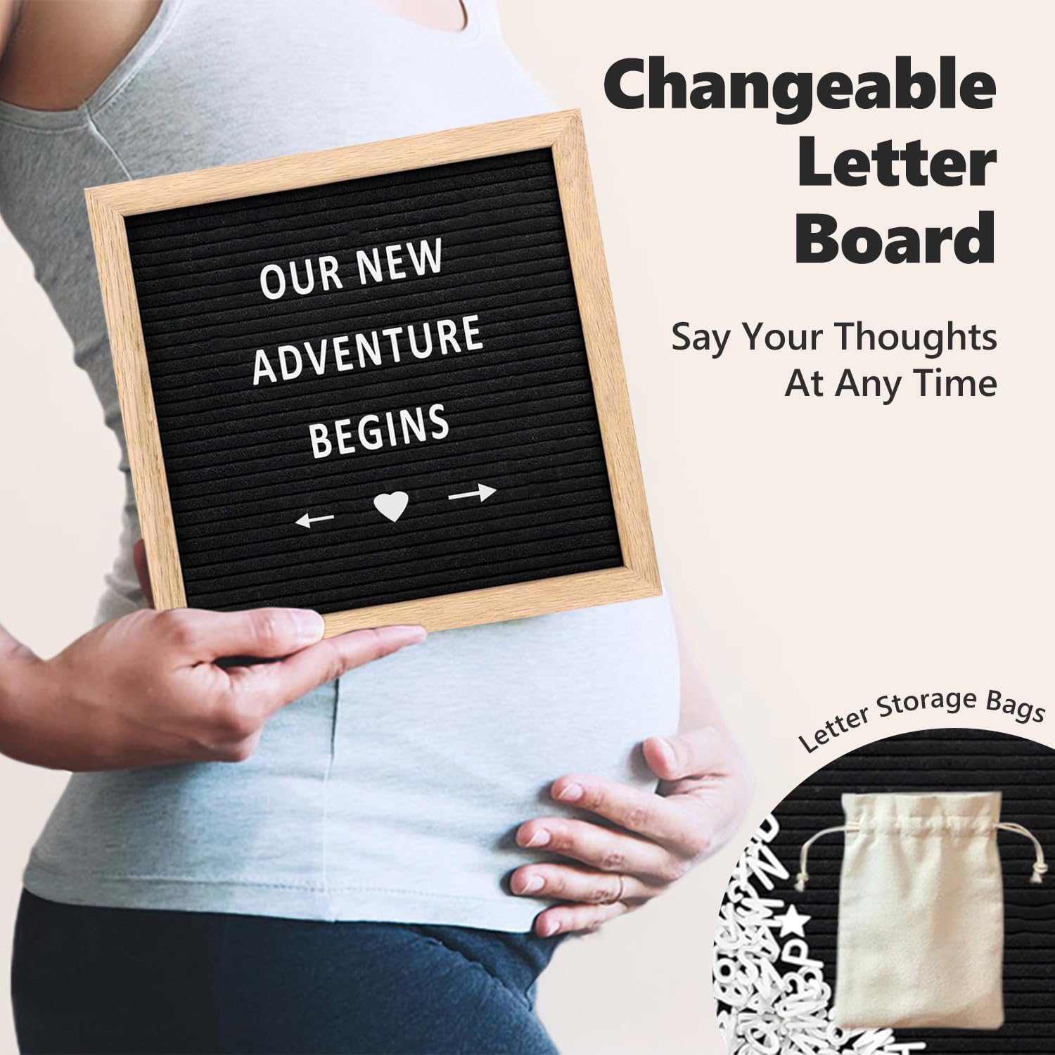 TUOWITA white photo frame displaying ultrasound photos or memories