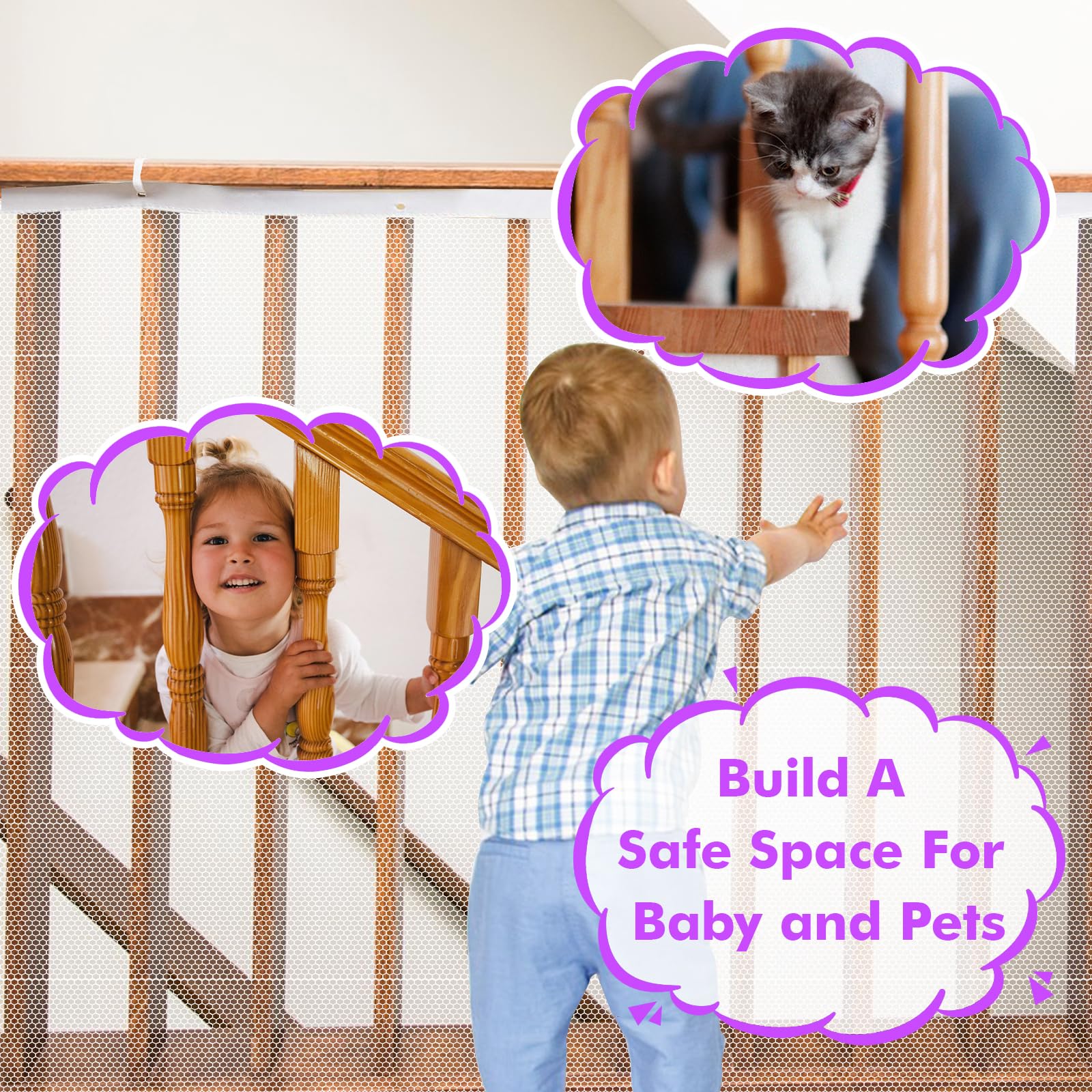 Tupi Banister Guard shows 15ft length for comprehensive balcony protection.