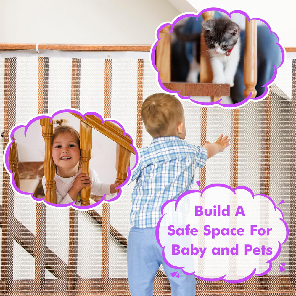 Tupi Banister Guard shows 15ft length for comprehensive balcony protection.