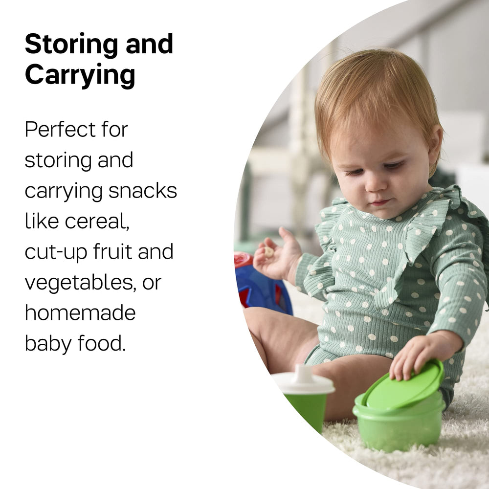 Tupperware Ideal Lit’l bowls are dishwasher safe for easy cleanup.