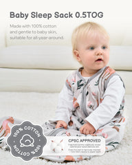 Turmewu sleep sack size range 0-6 months for snug baby warmth