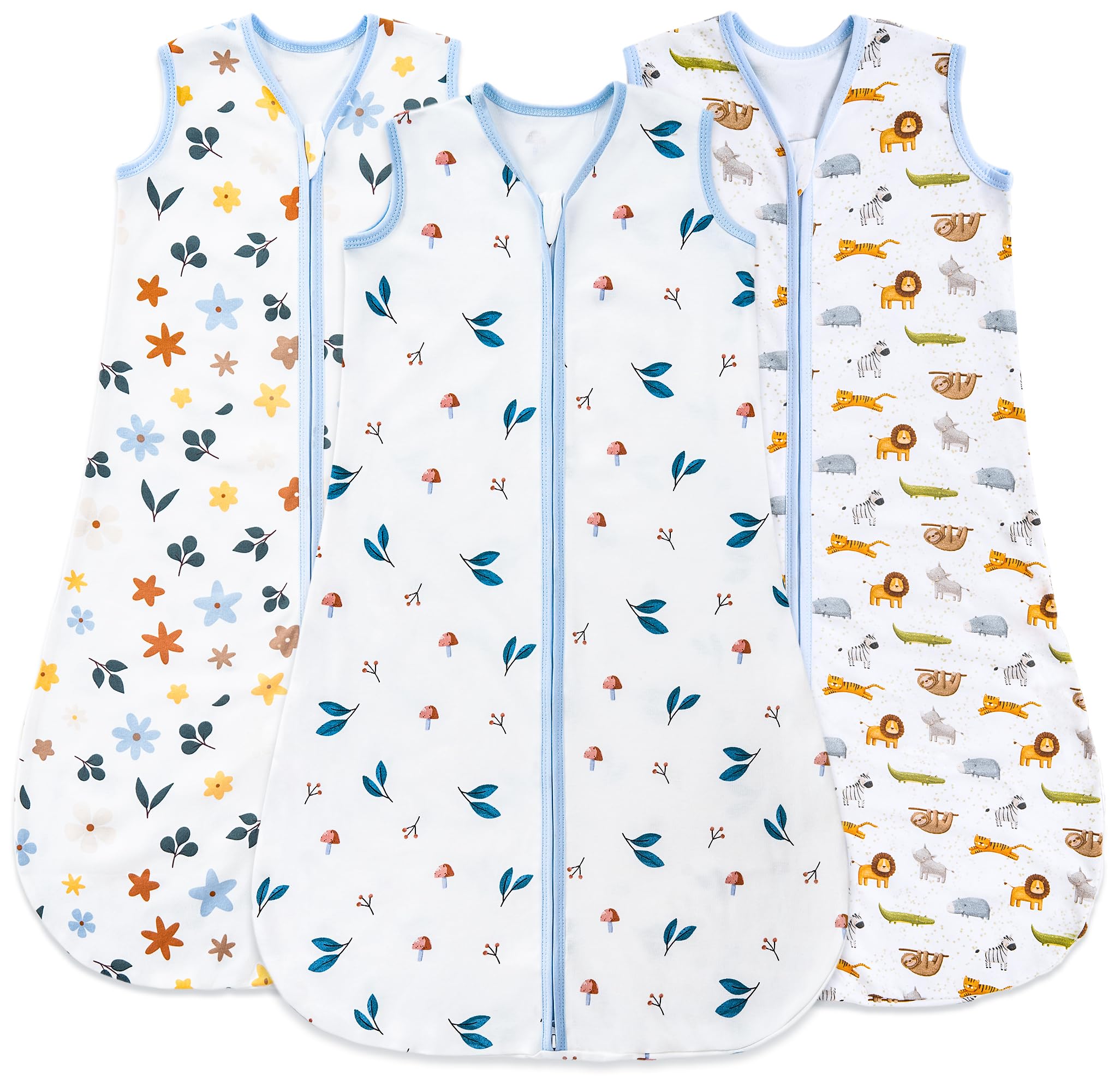 TURMEWU baby sleep sack on a crib ensures gentle warmth with 0.5 TOG for year-round comfort