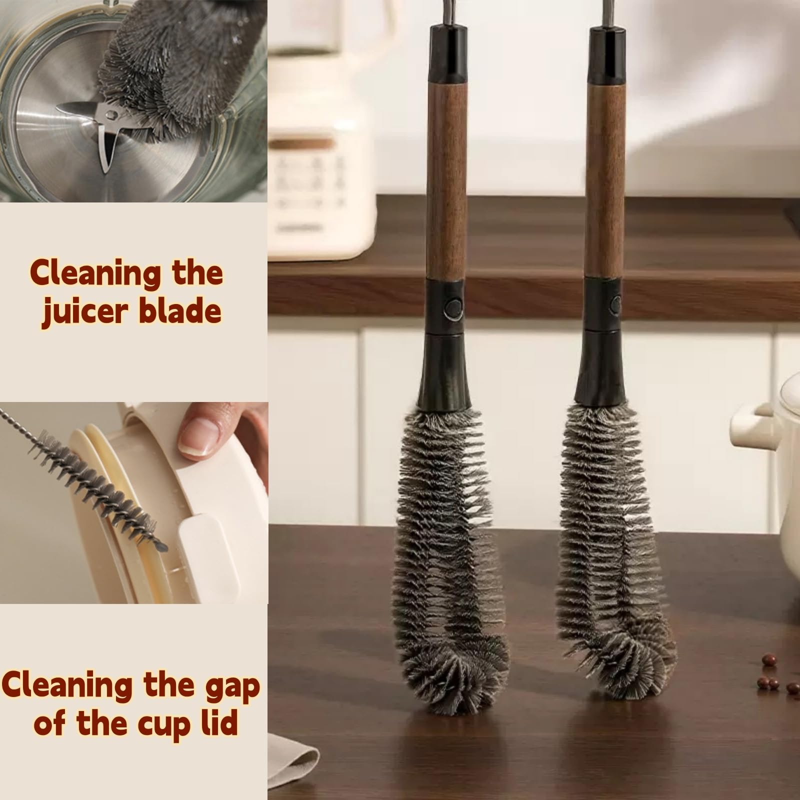 Turutu bottle neck and cup edge cleaning view.