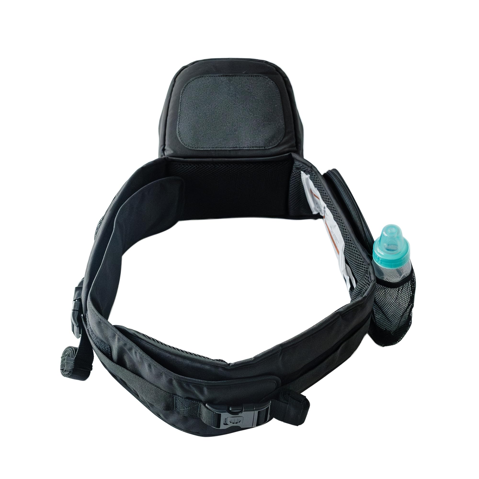 TushBaby waistband extender front view emphasizes ergonomic support and balance