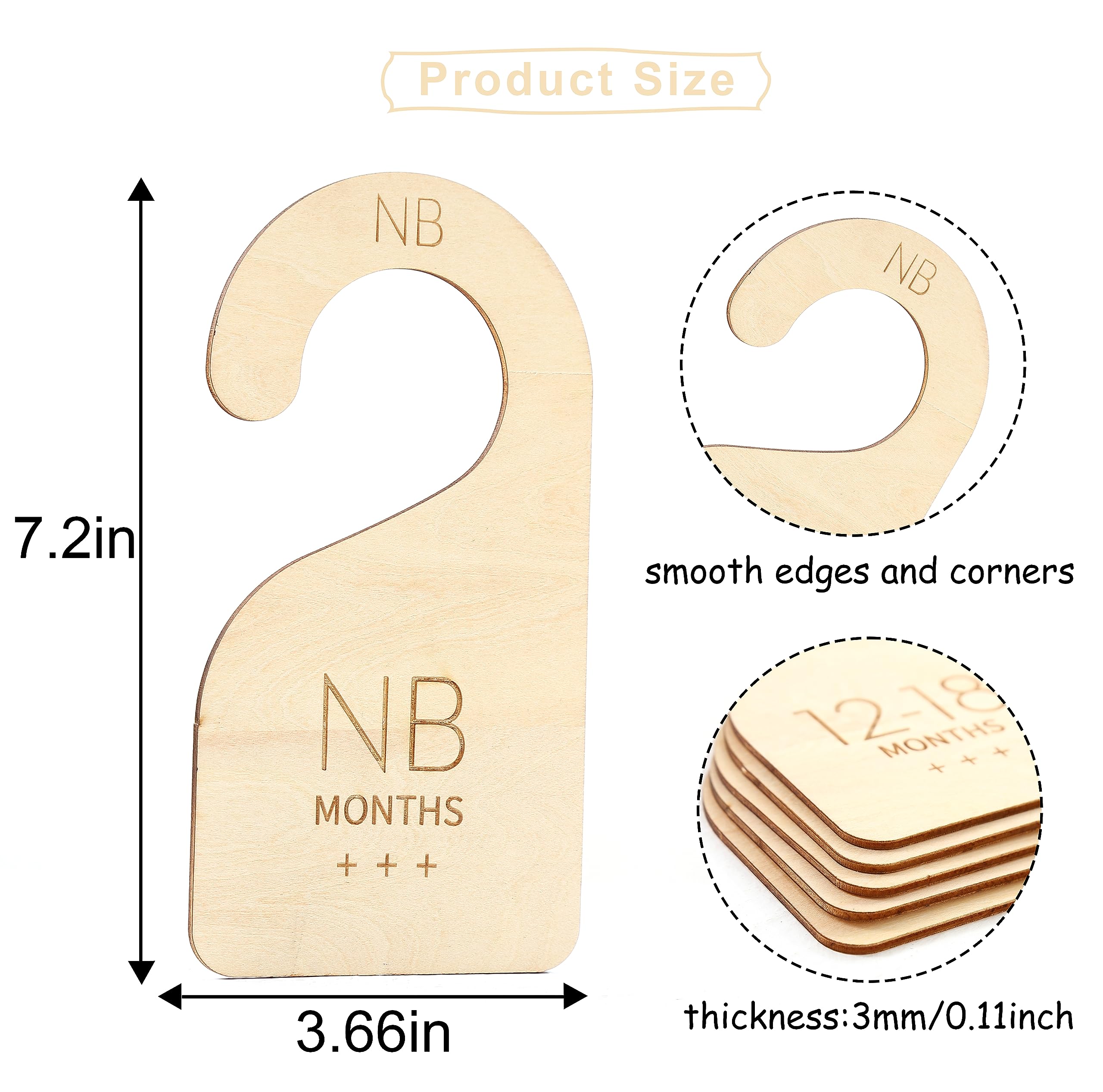 TUTOTU modern baby closet dividers in-closet showcasing efficient clothing sorting.