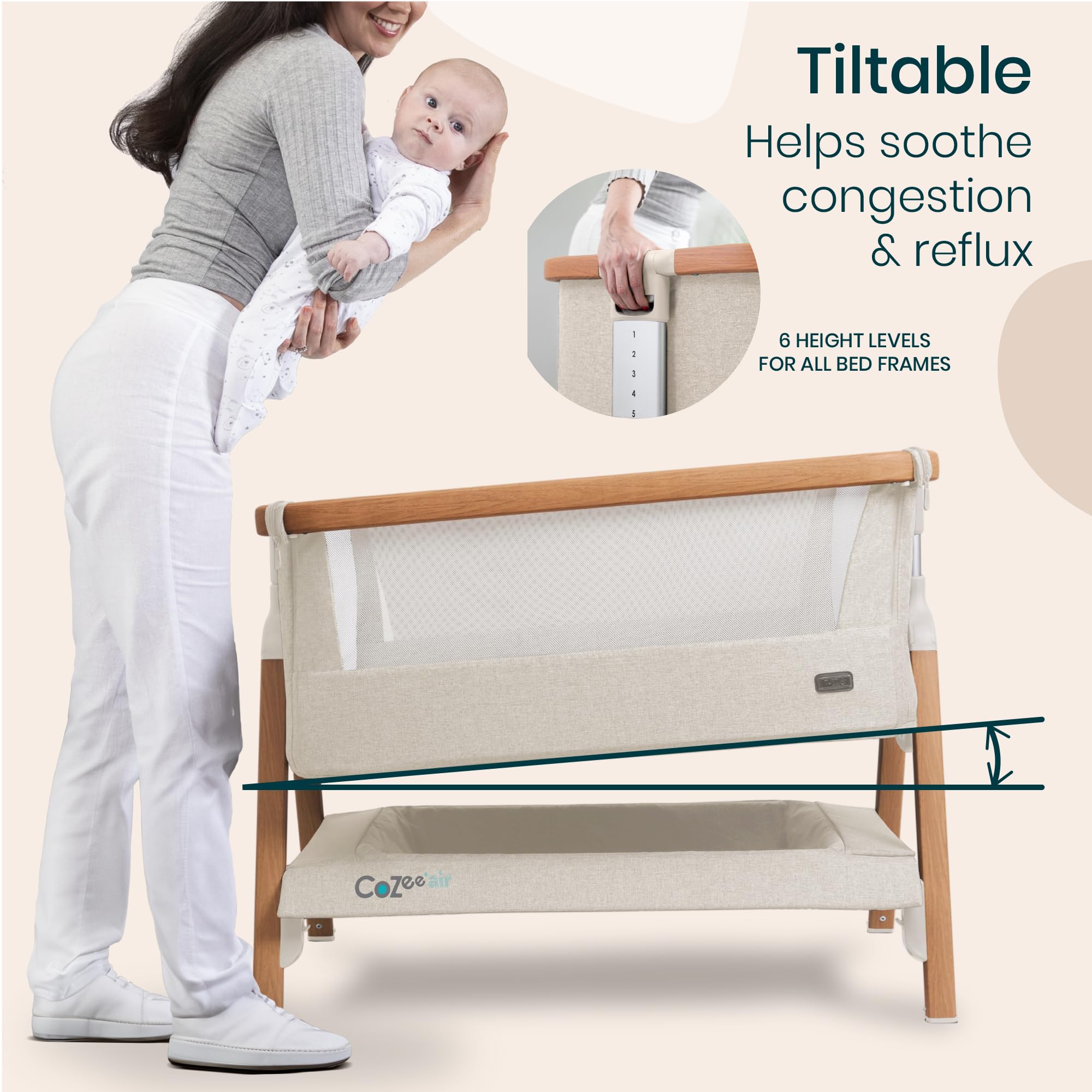 Tutti Bambini CoZee Air packs away quickly with the carry bag