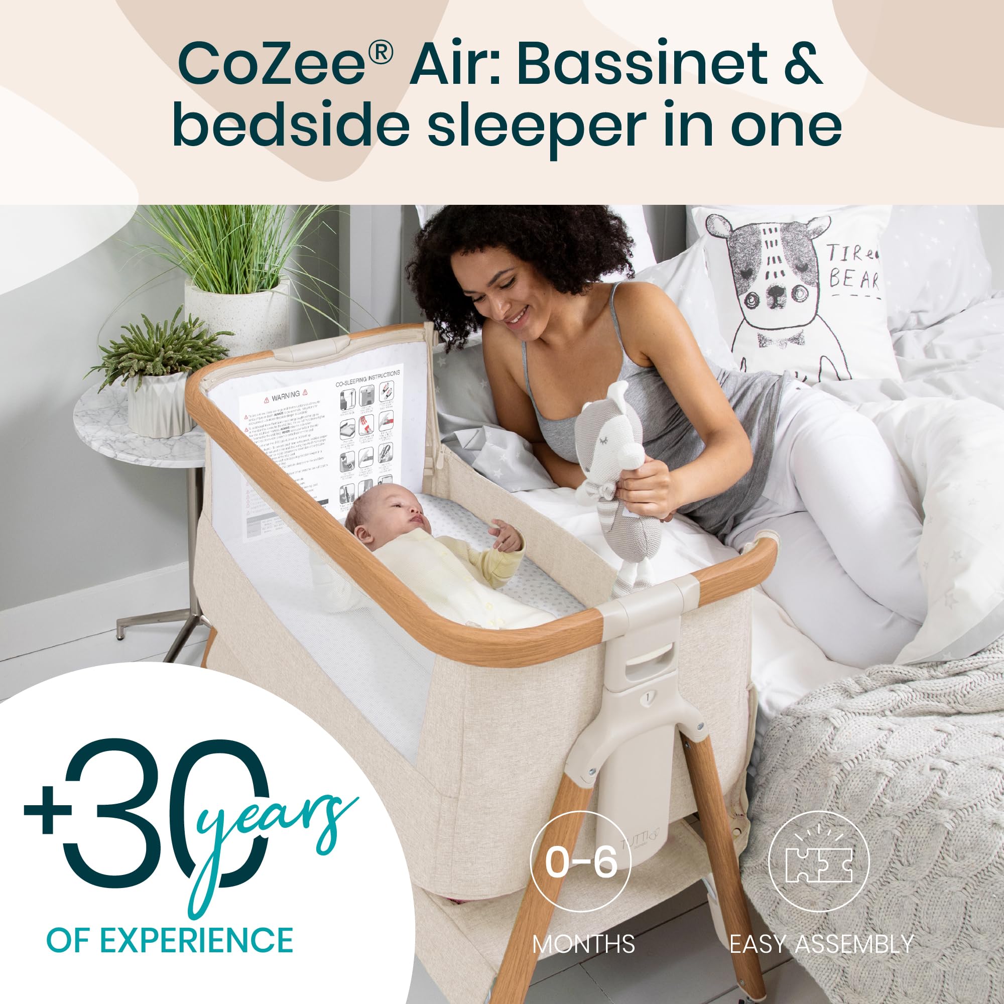 CoZee Air rocking bars demonstrate soothing motion for bedtime calming routines