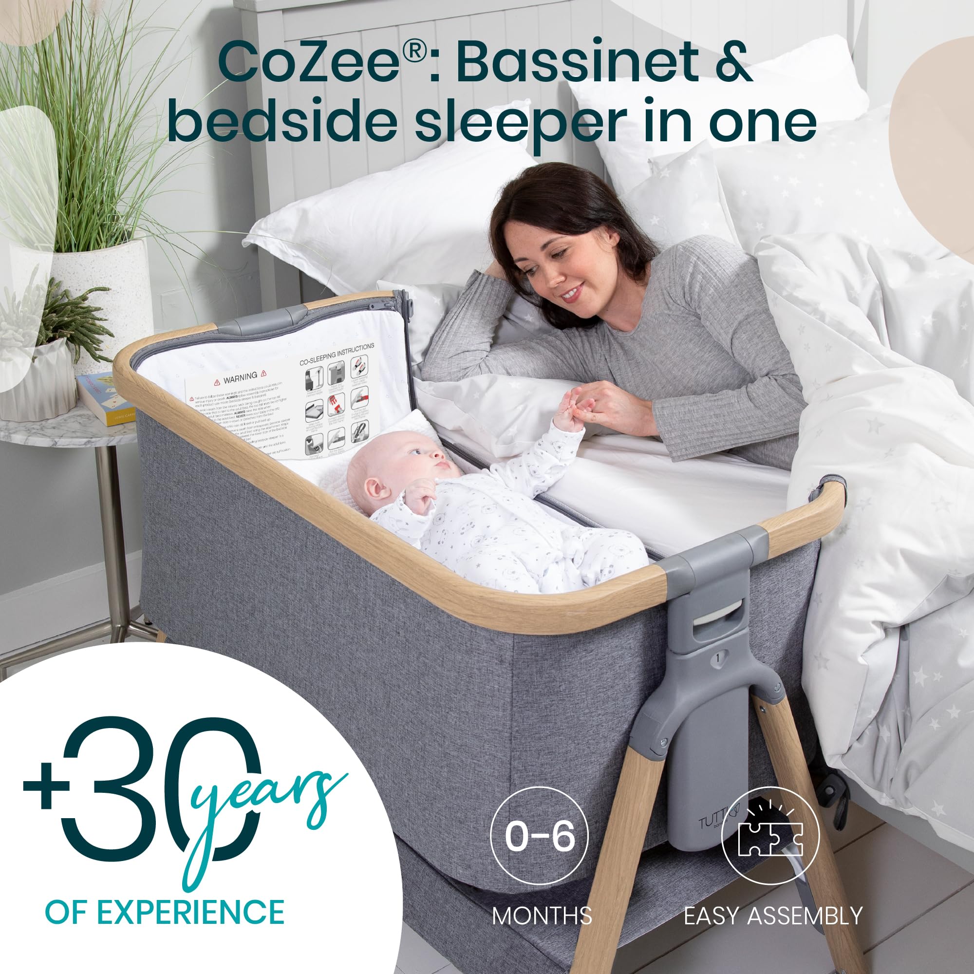 Tutti Bambini CoZee fast-folding mechanism for quick setup and easy travel