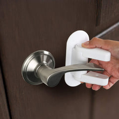 Tuut adhesive damage-free mount demonstrates quick, clean installation on any door.