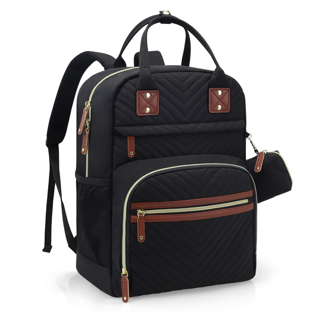 Tuwubi Diaper Bag Backpack front view with sleek, versatile design for everyday outings