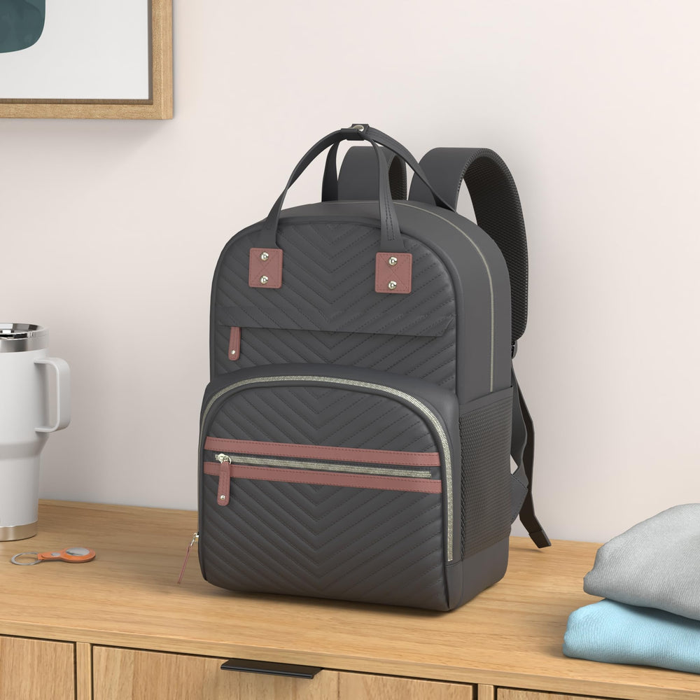 Tuwubi Diaper Bag Backpack main compartment opened to show organized space