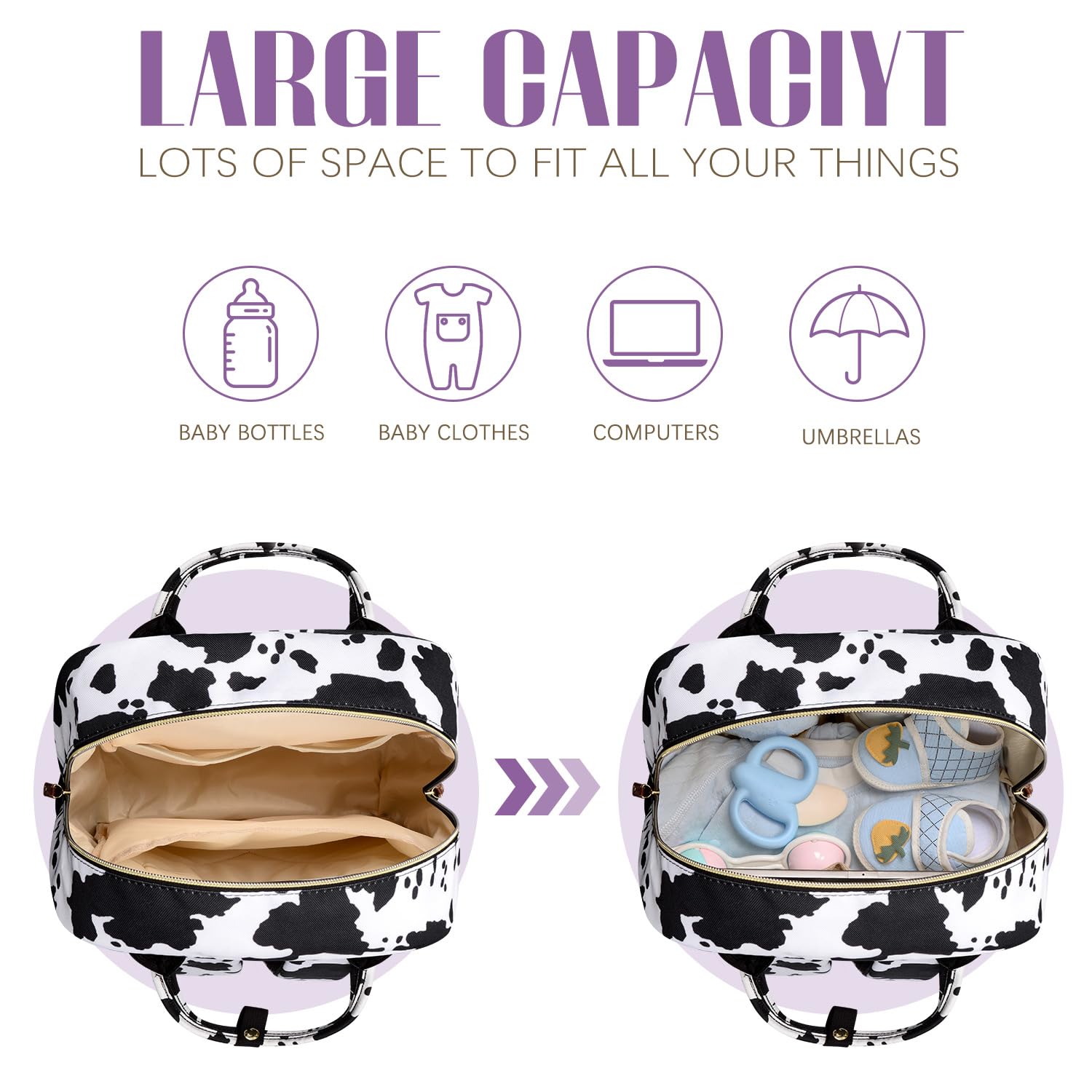 Tuwubi diaper bag insulated bottle pockets keep drinks cool during outings.