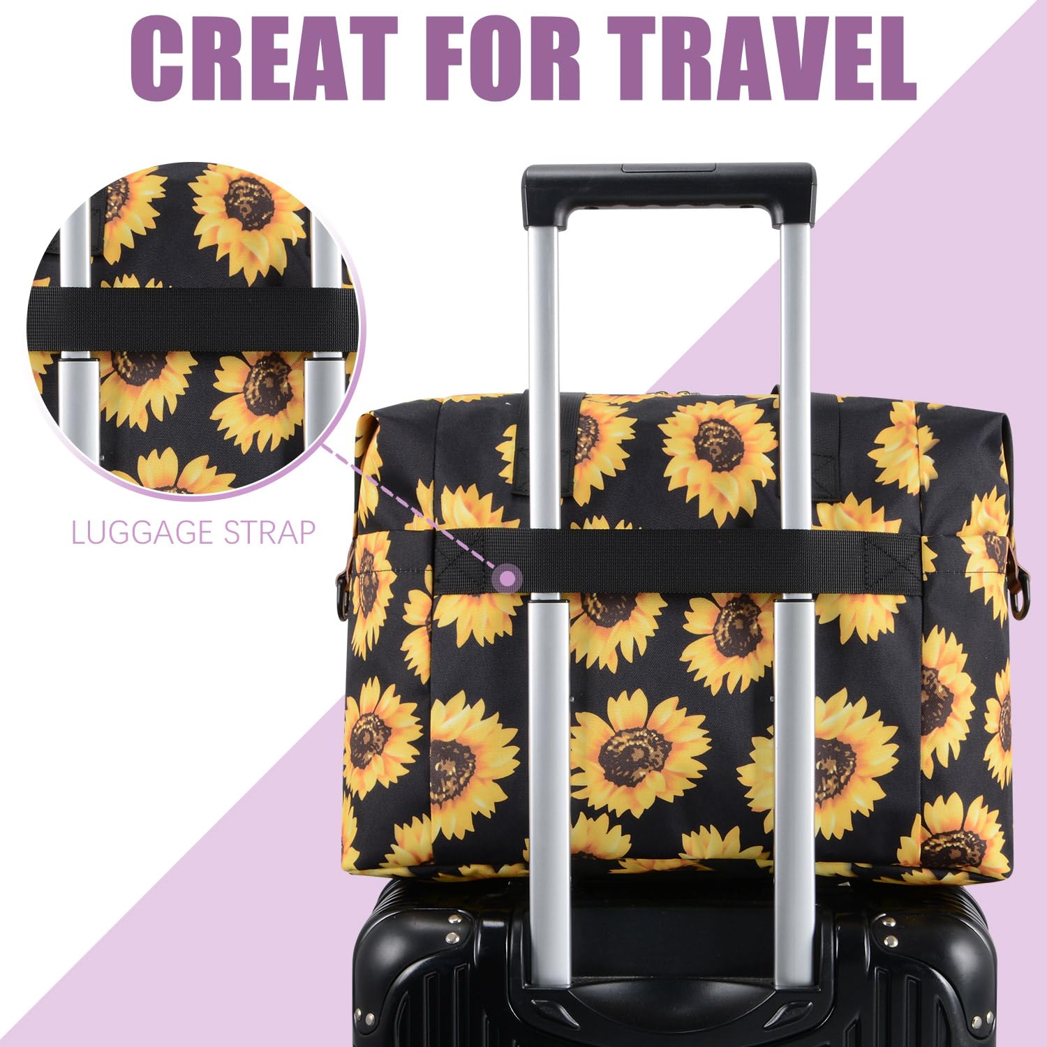Tuwubi diaper bag tote Detachable shoulder strap offers versatile carry options for moms and dads.