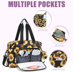 Tuwubi diaper bag tote Pacifier case detachable keeps hygiene in check during on-the-go feeds.