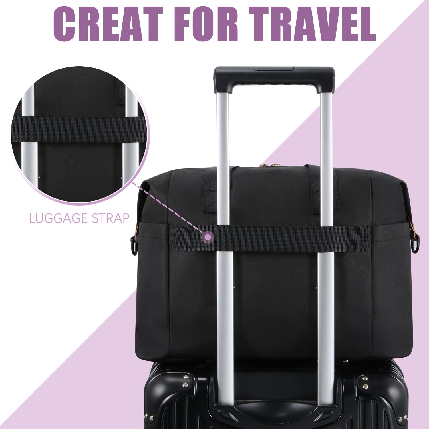 Tuwubi Diaper Bag Tote shoulder strap offers versatile carrying options.