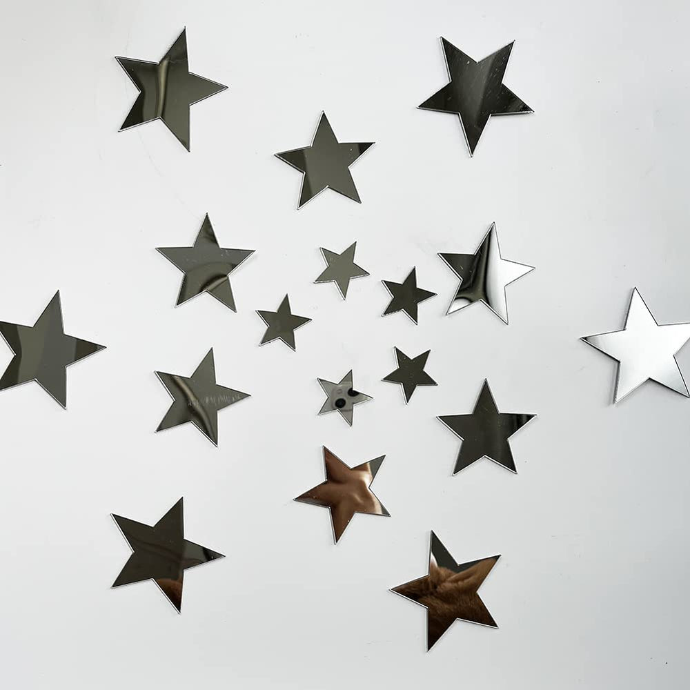 TVPHLLY acrylic-mirror stars collection adds glimmer to kids rooms with removable shine