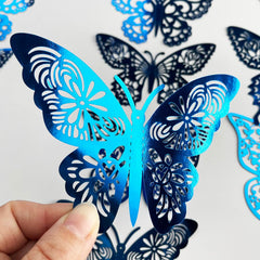 TVPHLLY 72-piece butterfly set shown with lift-up wings for dynamic wall display.