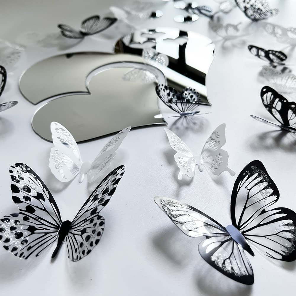 TVPHLLY butterflies with lift-up wings as dimensional wall art.