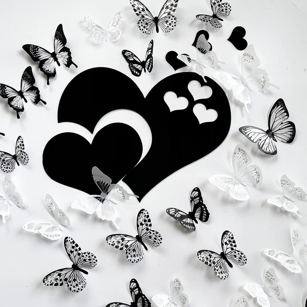 TVPHLLY butterfly wall decal easy-stick design simplifies decorating a child’s room.