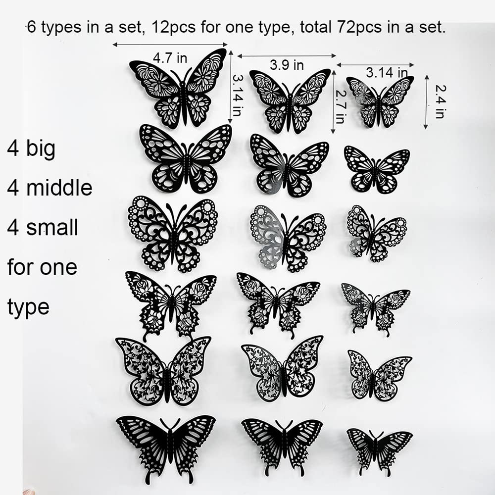 TVPHLLY durable PVC butterflies resist dust for long-lasting wall decor
