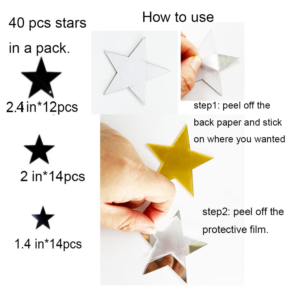 TVPHLLY satin-paper adhesive stars suit party setups and festive photo spots
