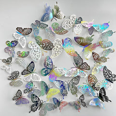 TVPHLLY silver butterfly wings up close showing 3D metallic detail.