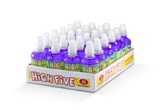 Tweaker High Five grape juice bottle-pour shows smooth pour and easy portion control