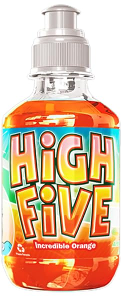 Tweaker High Five orange bottle top view highlighting spill-proof cap for on-the-go lunches