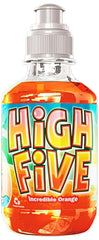 Tweaker High Five orange bottle top view highlighting spill-proof cap for on-the-go lunches