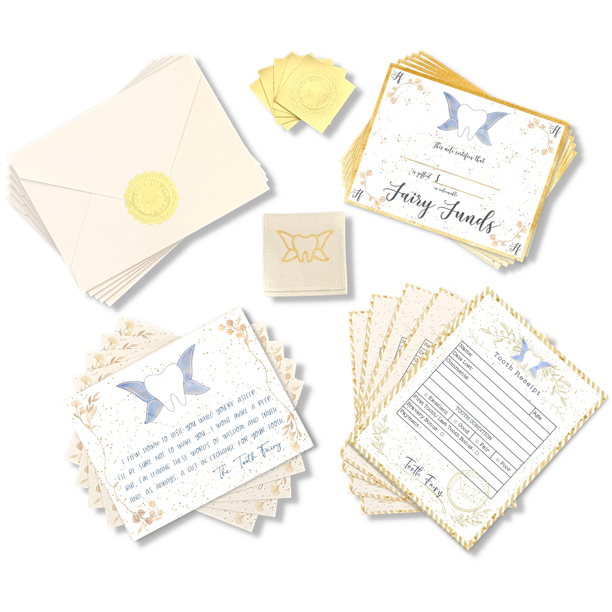 Twenty Moments of Tooth Letter Kit tooth-pillow-pocket-fit stores keepsakes securely