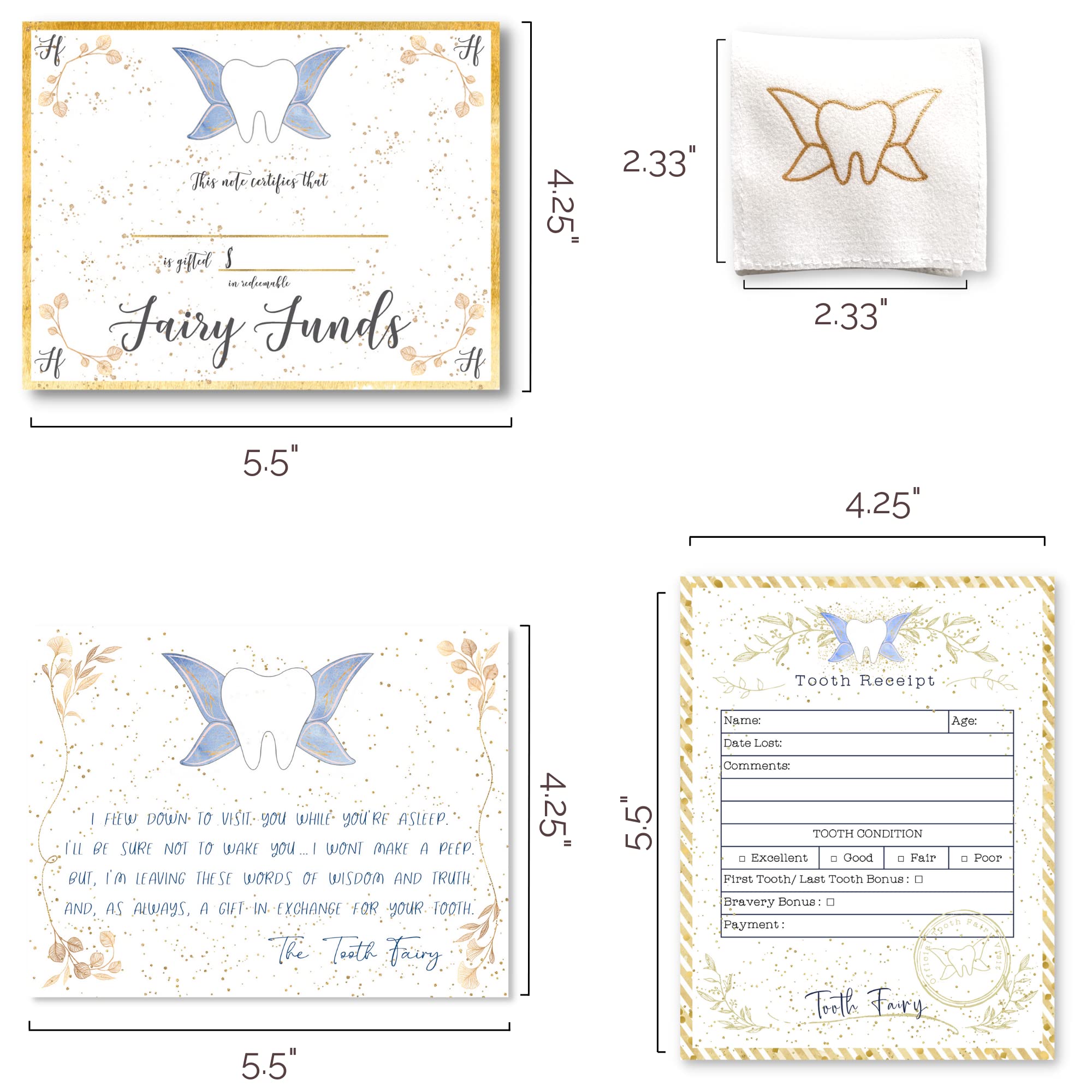 Twenty Moments of Tooth Letter Kit tooth-receipts capture a memorable visit