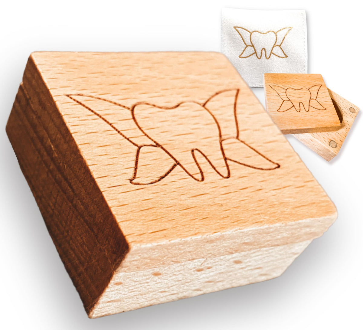 Twenty Moments Tooth Fairy Box with magnetic closure secures keepsake on nightstand.