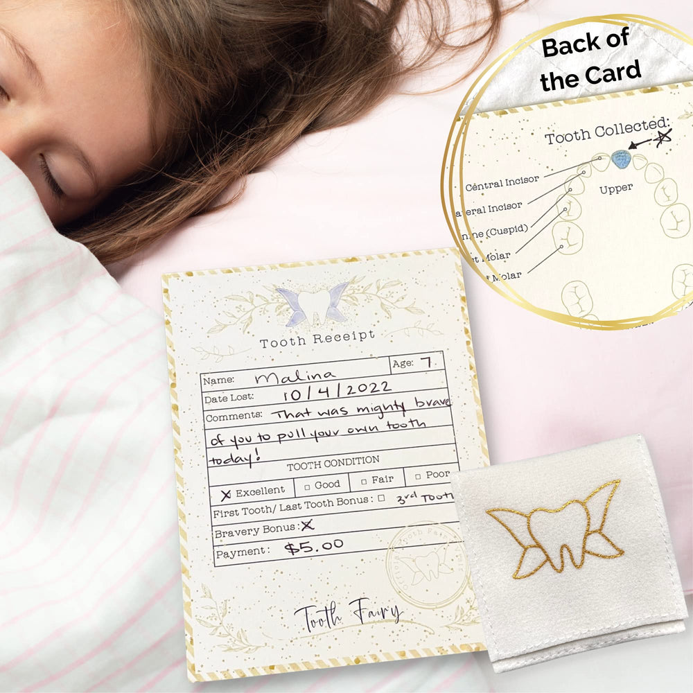 Twenty Moments of Tooth light-gold back view, crisp double-sided design for easy personalized notes.