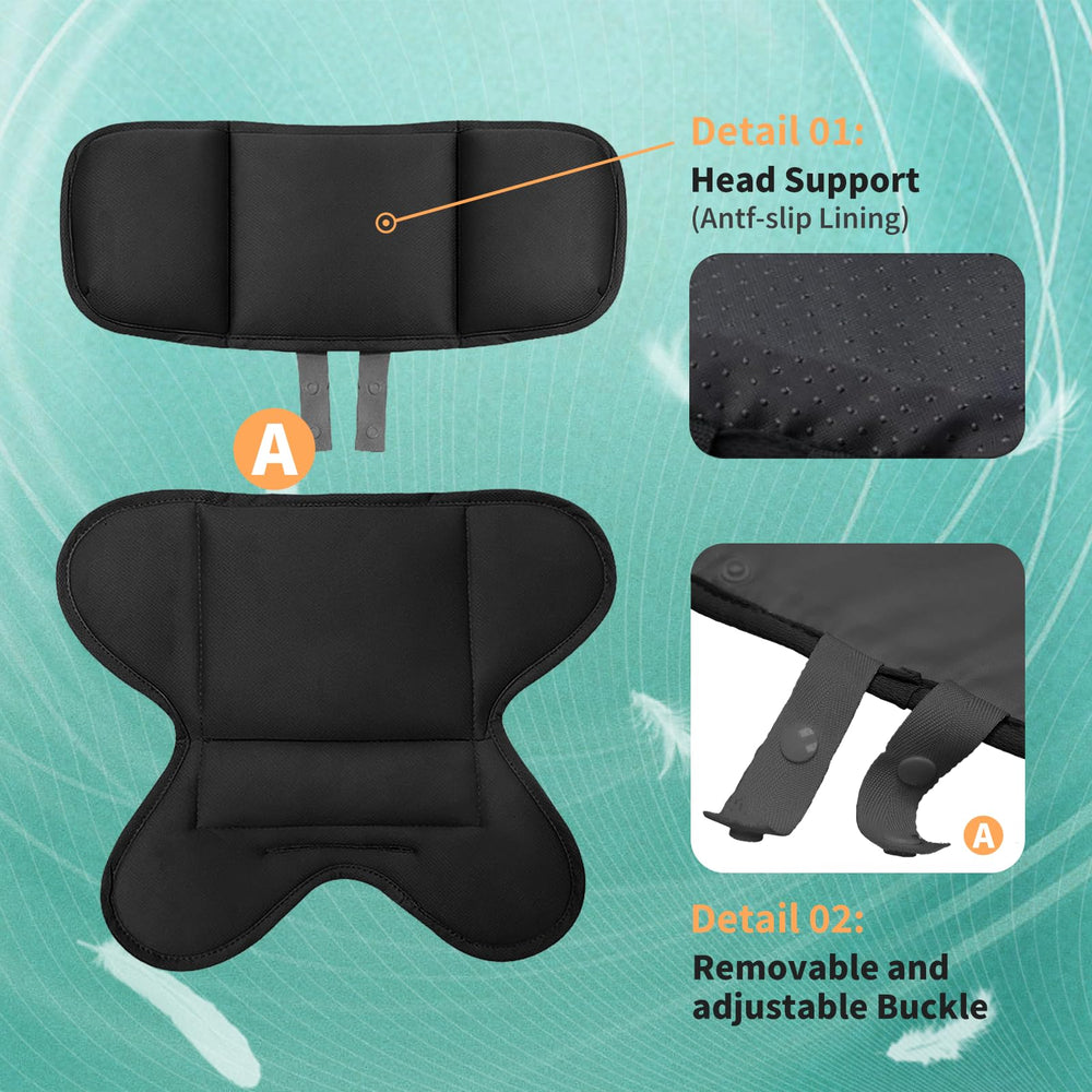 Twievo baby cushion insert for car seats and strollers in everyday use.