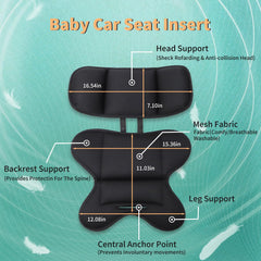 Twievo newborn cushion features breathable mesh for cooler car journeys.