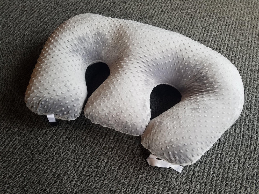 Twin Z Pillow breastfeeding support setup for hands-free nursing.