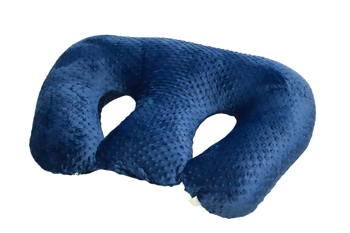 Twin Z Pillow Navy feeding twin set offers comfortable hands-free feeding for both babies