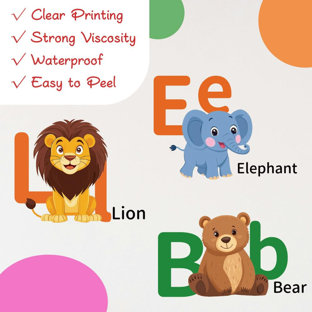 Twinklemon abc letters wall stickers support letter recognition in playrooms.