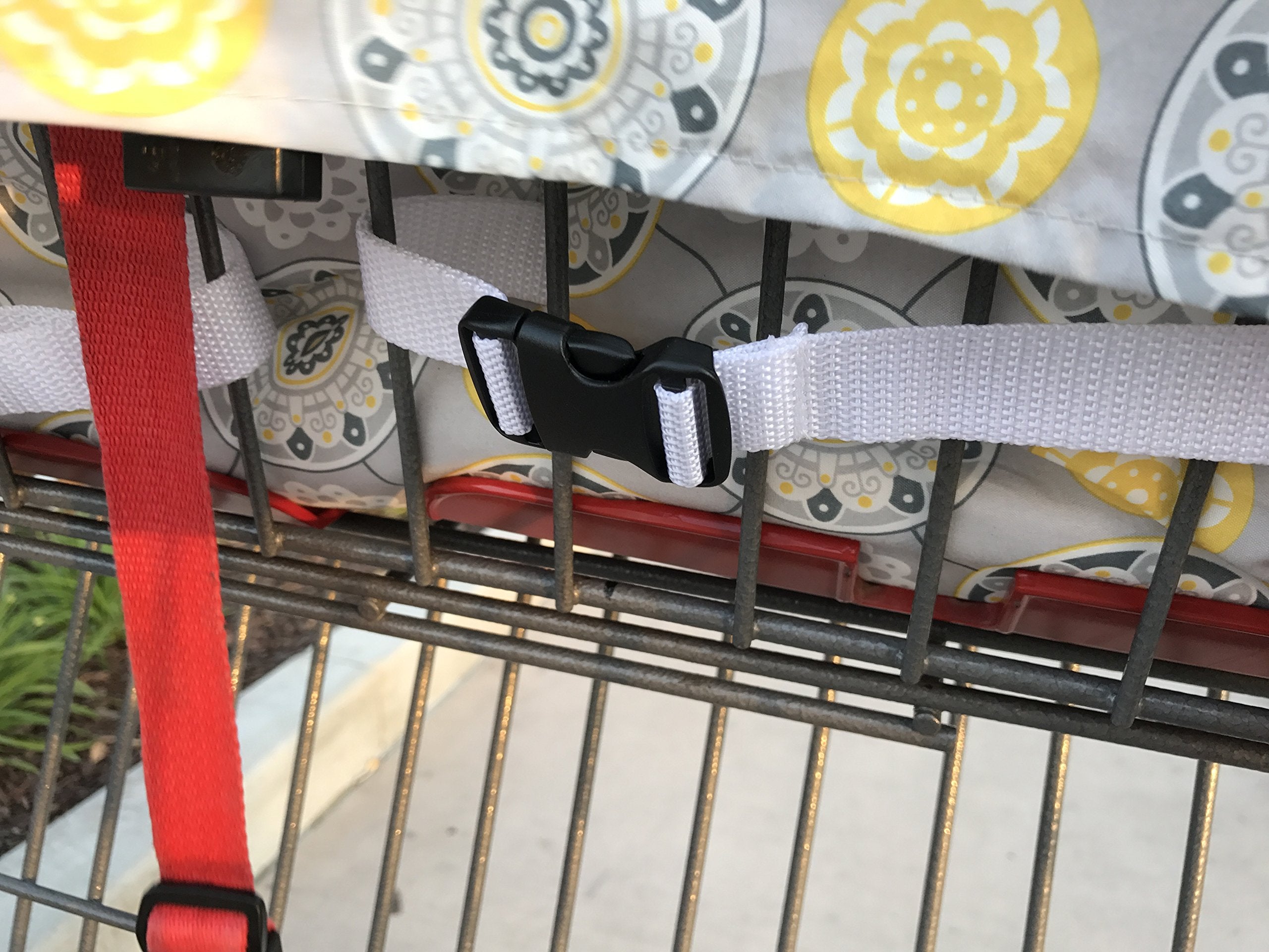Twinventions Cart Cover at checkout keeps twin seating neat during errands