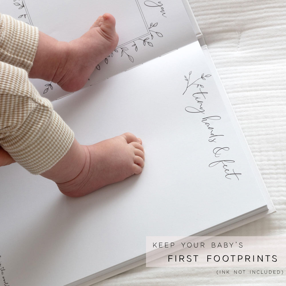 Two Little Dinos hand drawn leaves add elegant detail