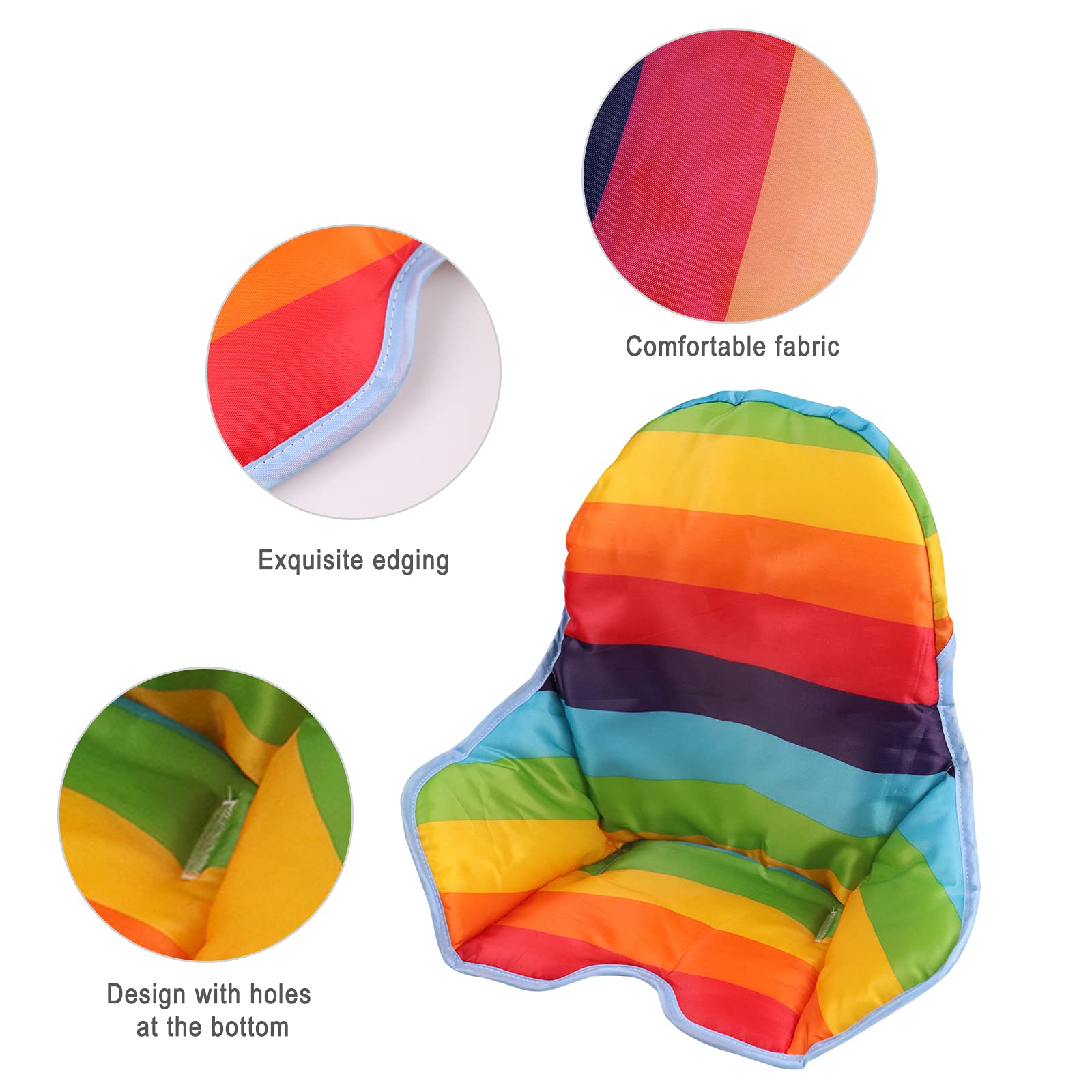 twoworld rainbow stripe cushion supports comfy meals for babies