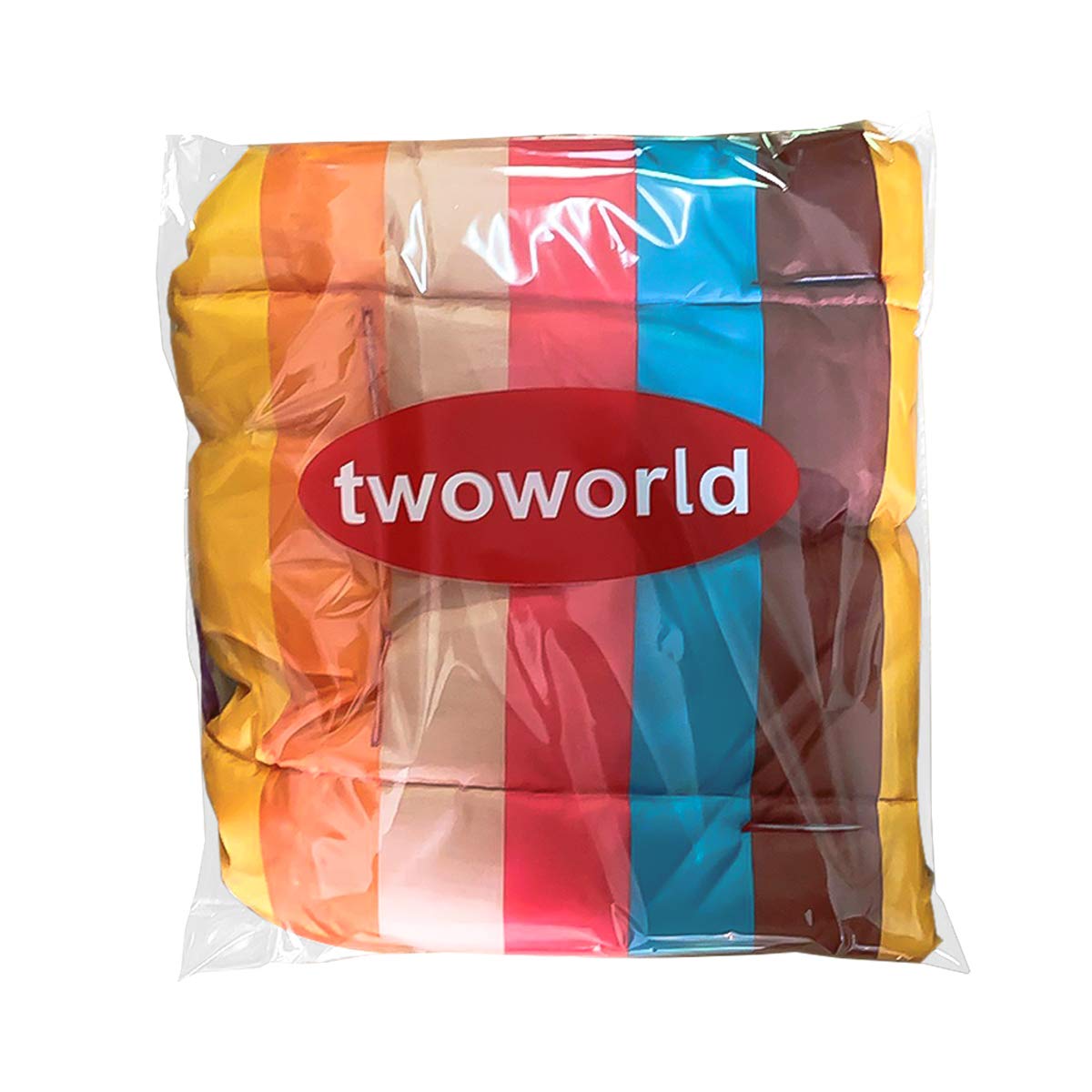 twoworld baby high chair cushion rainbow striped hand wash recommended to prevent fabric damage.
