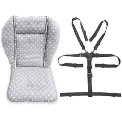 twoworld baby highchair cushion fashion gray adds stylish comfort to wooden chairs