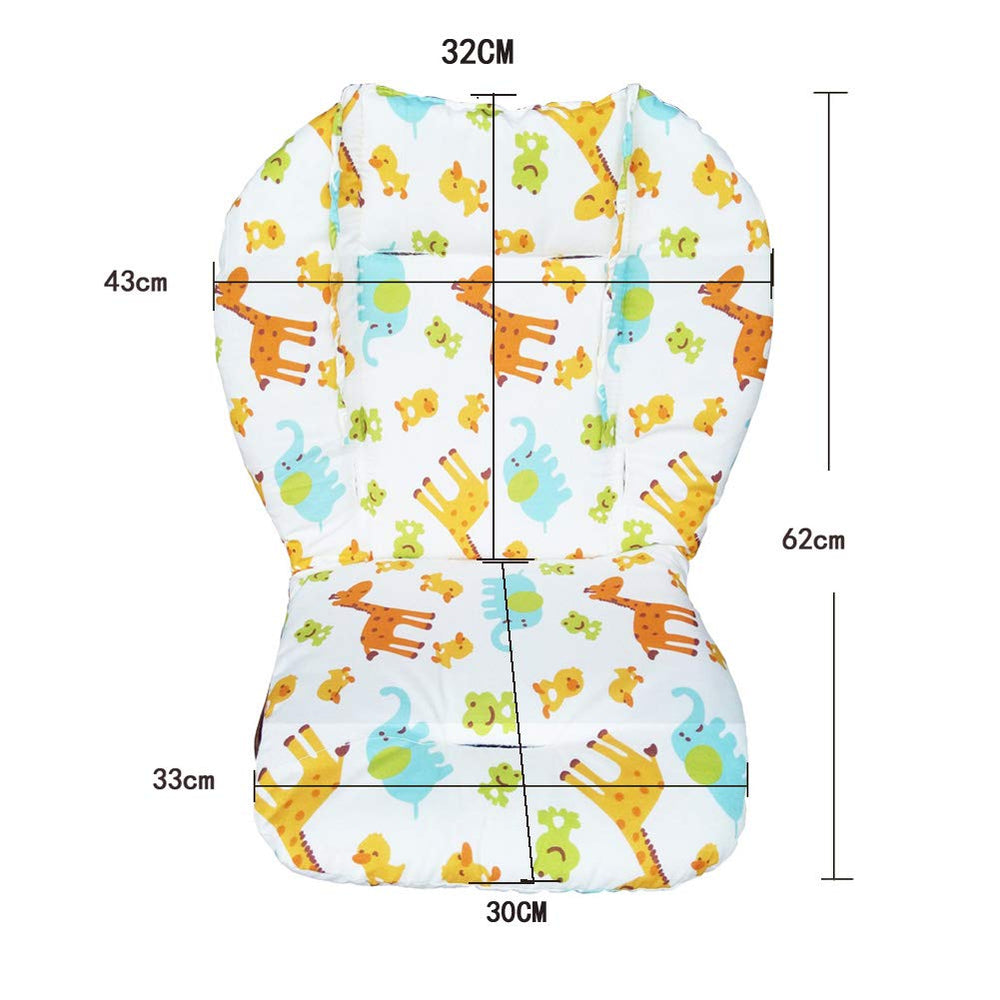 Twoworld baby high chair cushion side detail highlights non-slip surface.