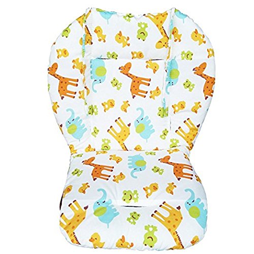 Twoworld baby high chair cushion top view shows comfort and color.