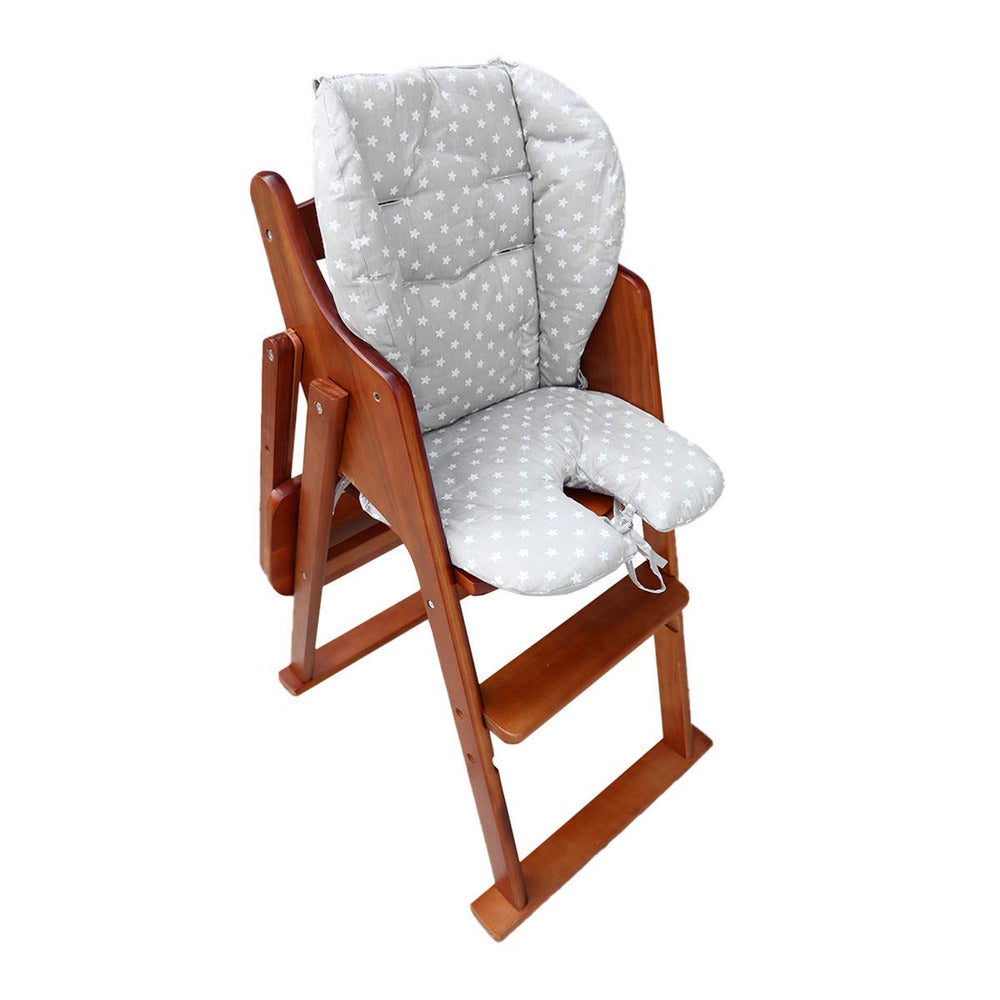 Twoworld high chair cushion installation through 6 slots ensures a snug fit
