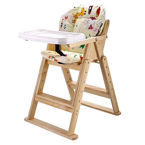 Twoworld high chair cushion long straps secure for sturdier fit.